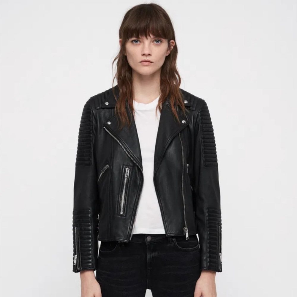 All Saints Kimber Leather Moto Jacket